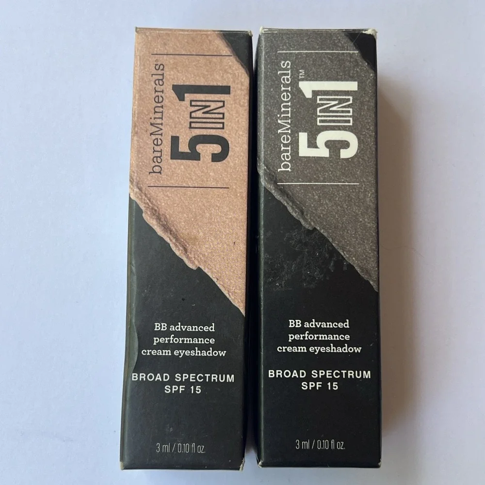 bareMinerals 5in1 BB Advanced Cream Eyeshadow x2 Smoky Espresso Blushing Pink